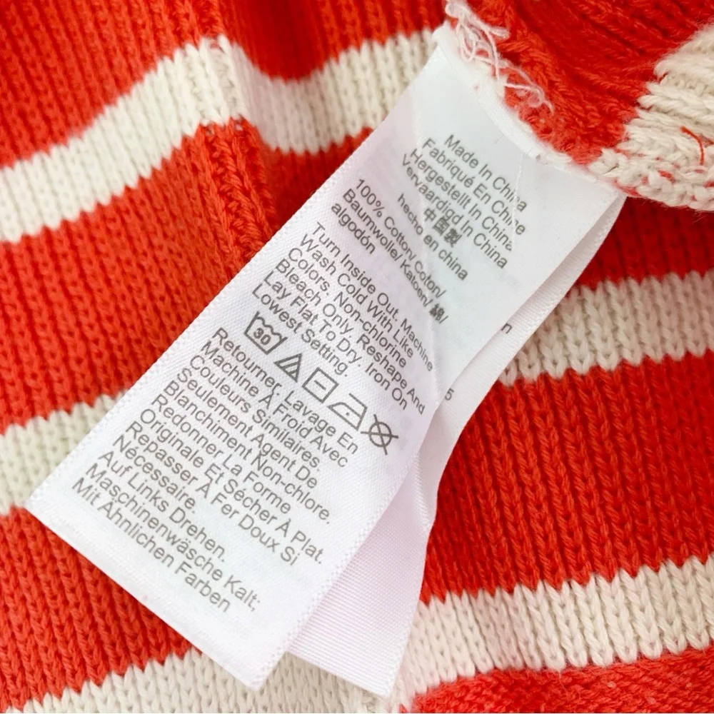 J Crew long sleeve Emilie sweater lady jacket in stripe  patched pockets‎